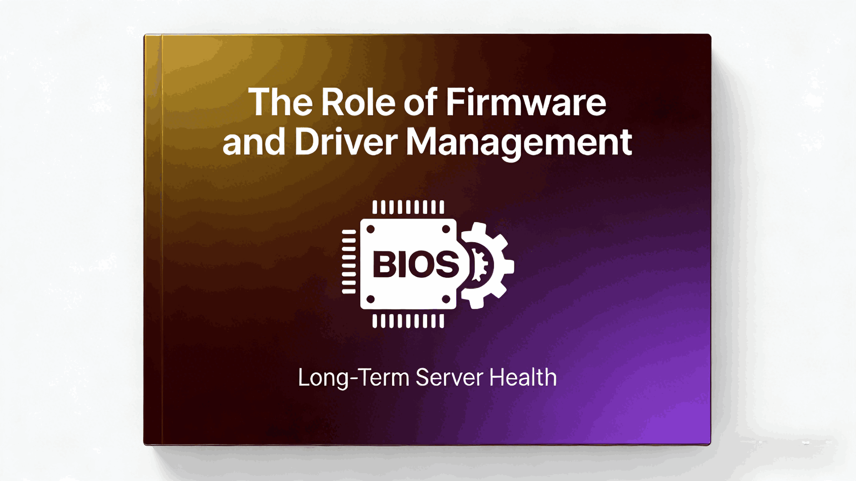The Role of Firmware and Driver Management in Long-Term Server Health